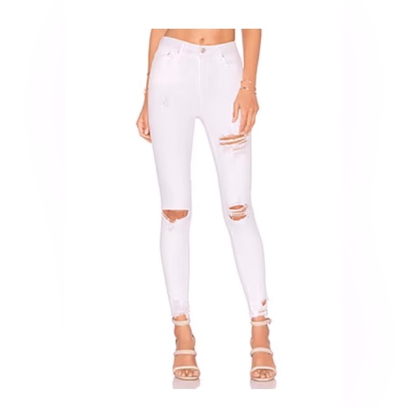 Lovers and Friends Mason High-Rise Skinny Jean in Garibaldi in 25. - Picture 4 of 4